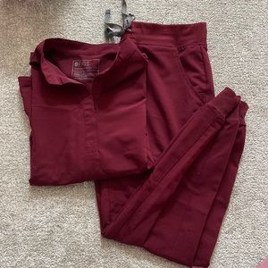 Figs Scrubs - Burgundy
